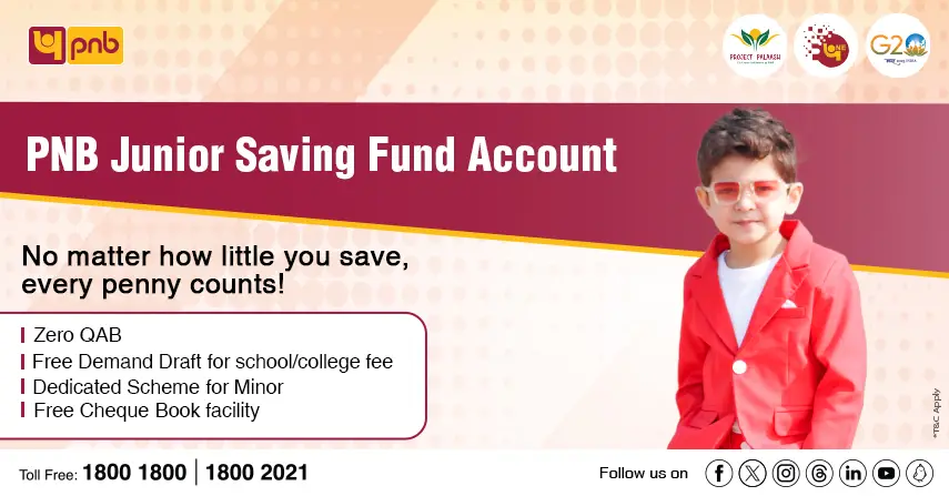 Latest Schemes PNB Junior Saving Fund Account