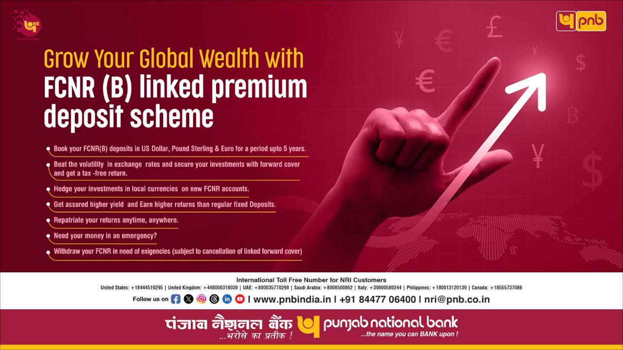 Grow Your Global Wealth with FCNR (B) Linked premium deposit scheme