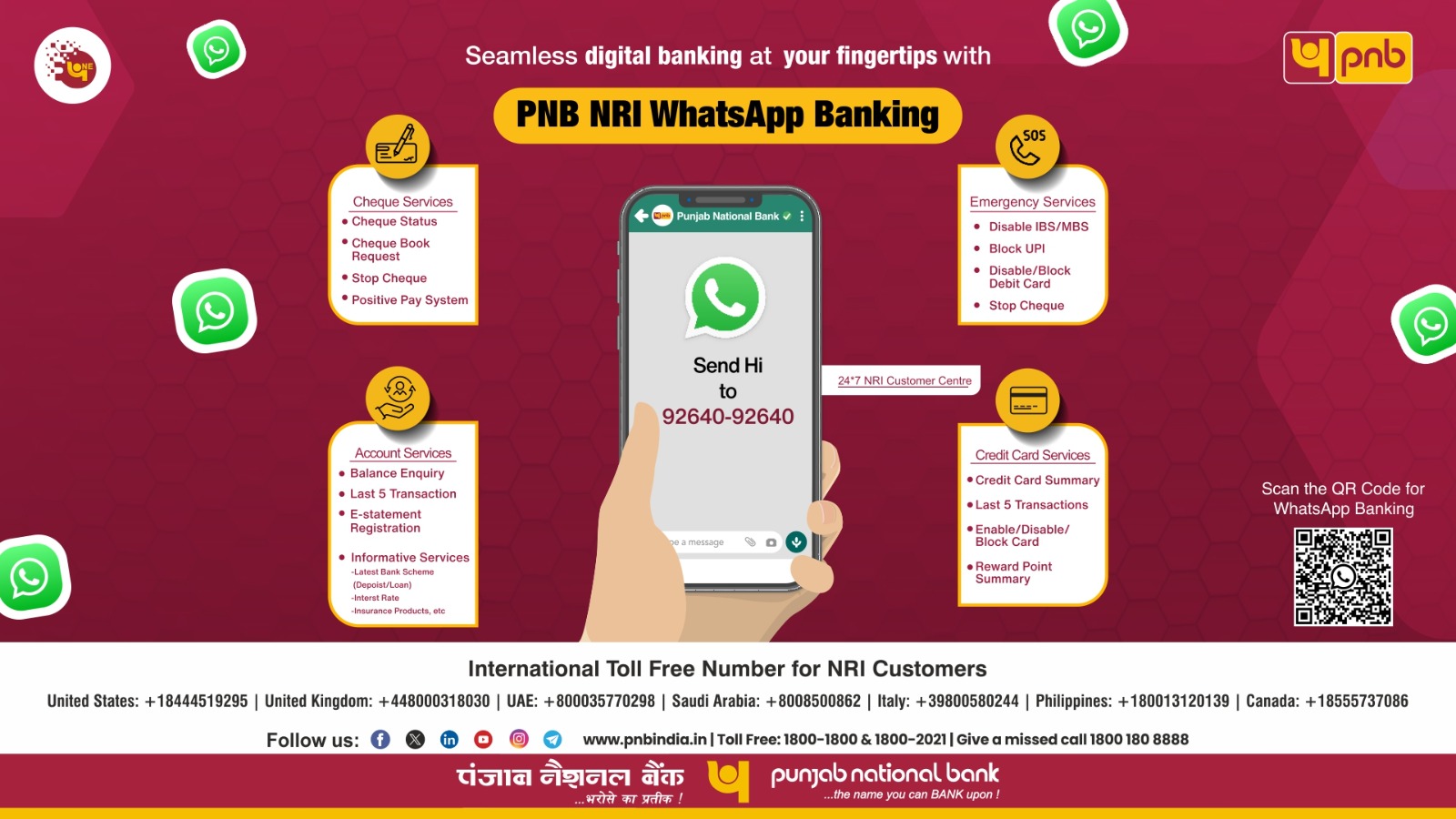 PNB NRI WhatsApp Banking